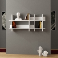 Mensola da parete di design 150x70cm in legno bianco Beads Promozione