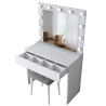 Mobile postazione trucco con cassetto specchio a LED e sgabello Tabs Catalogo