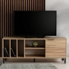 Mobile porta TV moderno 140cm in legno con antina e 5 scomparti Bodegas Offerta