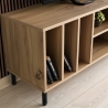 Mobile porta TV moderno 140cm in legno con antina e 5 scomparti Bodegas Saldi
