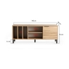 Mobile porta TV moderno 140cm in legno con antina e 5 scomparti Bodegas Catalogo