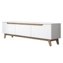 Mobile porta TV moderno 180cm bianco e legno con 3 ante Amelia Catalogo