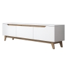 Mobile porta TV moderno 180cm bianco e legno con 3 ante Amelia Catalogo