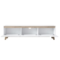 Mobile porta TV moderno 180cm bianco e legno con 3 ante Amelia Modello
