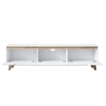 Mobile porta TV moderno 180cm bianco e legno con 3 ante Amelia Modello