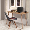 Scrivania ufficio moderna in legno 120x60cm naturale Fabio Promozione