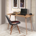 Scrivania ufficio moderna in legno 120x60cm naturale Fabio Promozione