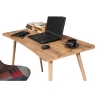 Scrivania ufficio moderna in legno 120x60cm naturale Fabio Offerta