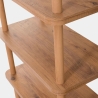Bibliothèque moderne en bois avec 5 étagères 80x168x28cm naturel Gala Offre