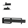 Moderner TV-Schrank 180cm mit Türen und 2 Wandregalen Gara Sales