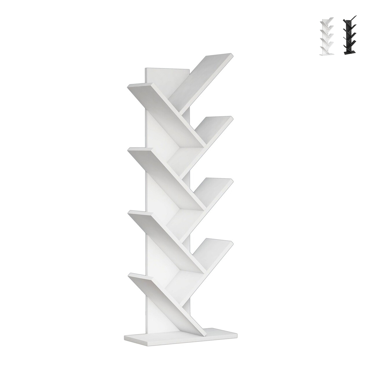 Moderne Standregal h128cm mit 7 schrägen Fächern Hitty Aktion Moderne Standregal h128cm mit 7 schrägen Fächern Hitty Aktion