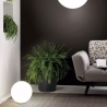 Lampada da tavolo rotonda in vetro bianco Ø20cm Area S Vendita