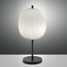 Lampada da tavolo elegante in vetro soffiato e metallo nero Domizia-T Vendita
