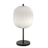 Lampada da tavolo elegante in vetro soffiato e metallo nero Domizia-T Offerta