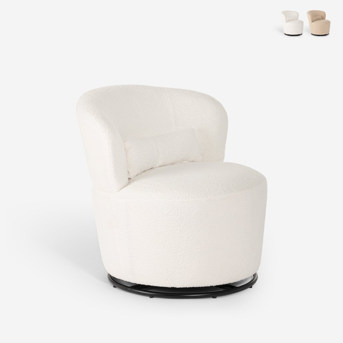 Sessel modern drehbar Wohnzimmer aus Bouclé-Stoff Yammy
Aktion Sessel modern drehbar Wohnzimmer aus Bouclé-Stoff Yammy
Aktion