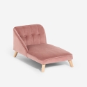 Chaise longue divano per cani e gatti in velluto Serin Modello