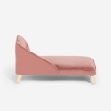 Chaise longue divano per cani e gatti in velluto Serin Misure