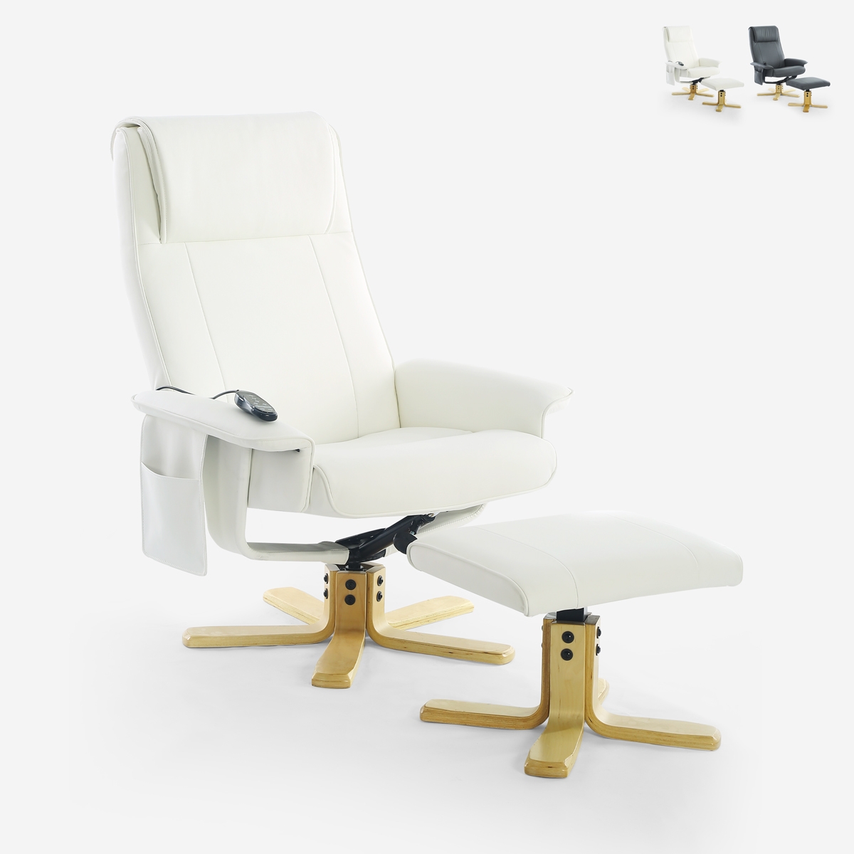 Sessel mit ergonomischer Massage und Heizung und Fußstütze Myron Aktion Sessel mit ergonomischer Massage und Heizung und Fußstütze Myron Aktion