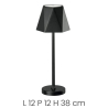 Lampada da tavolo senza fili portatile touch in/outdoor Fiji Misure