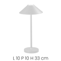 Lampada da tavolo senza fili portatile touch in/outdoor Moon Modello