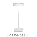 Lampada da tavolo senza fili dimmerabile touch in/outdoor Tap Caratteristiche