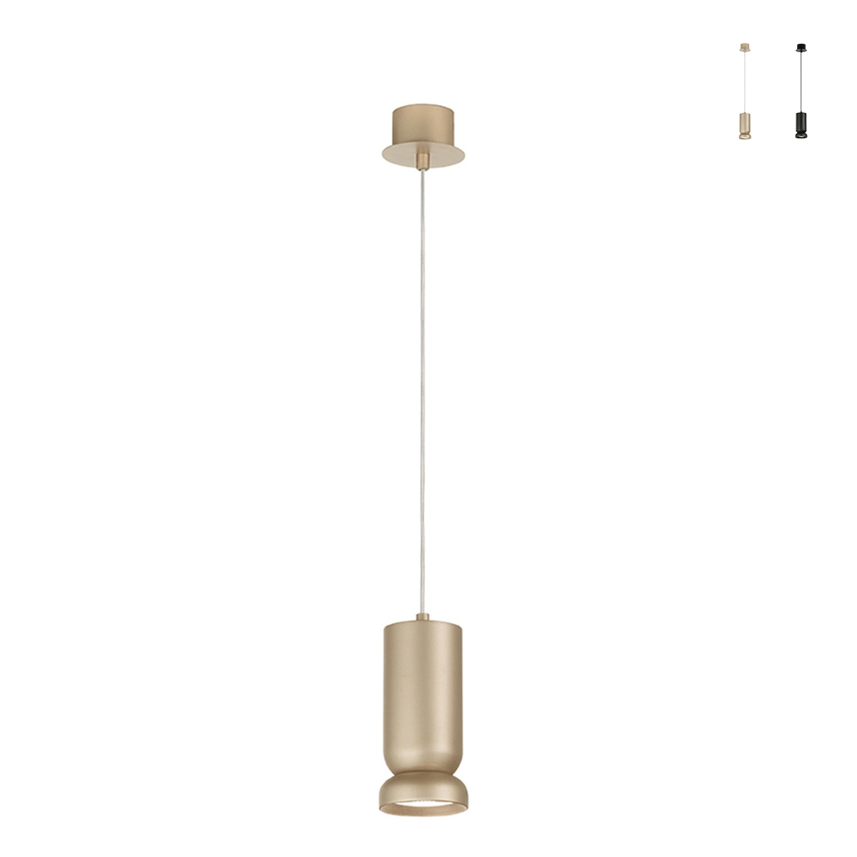 Lampada a sospensione in metallo con cavo regolabile Lilium Offerta