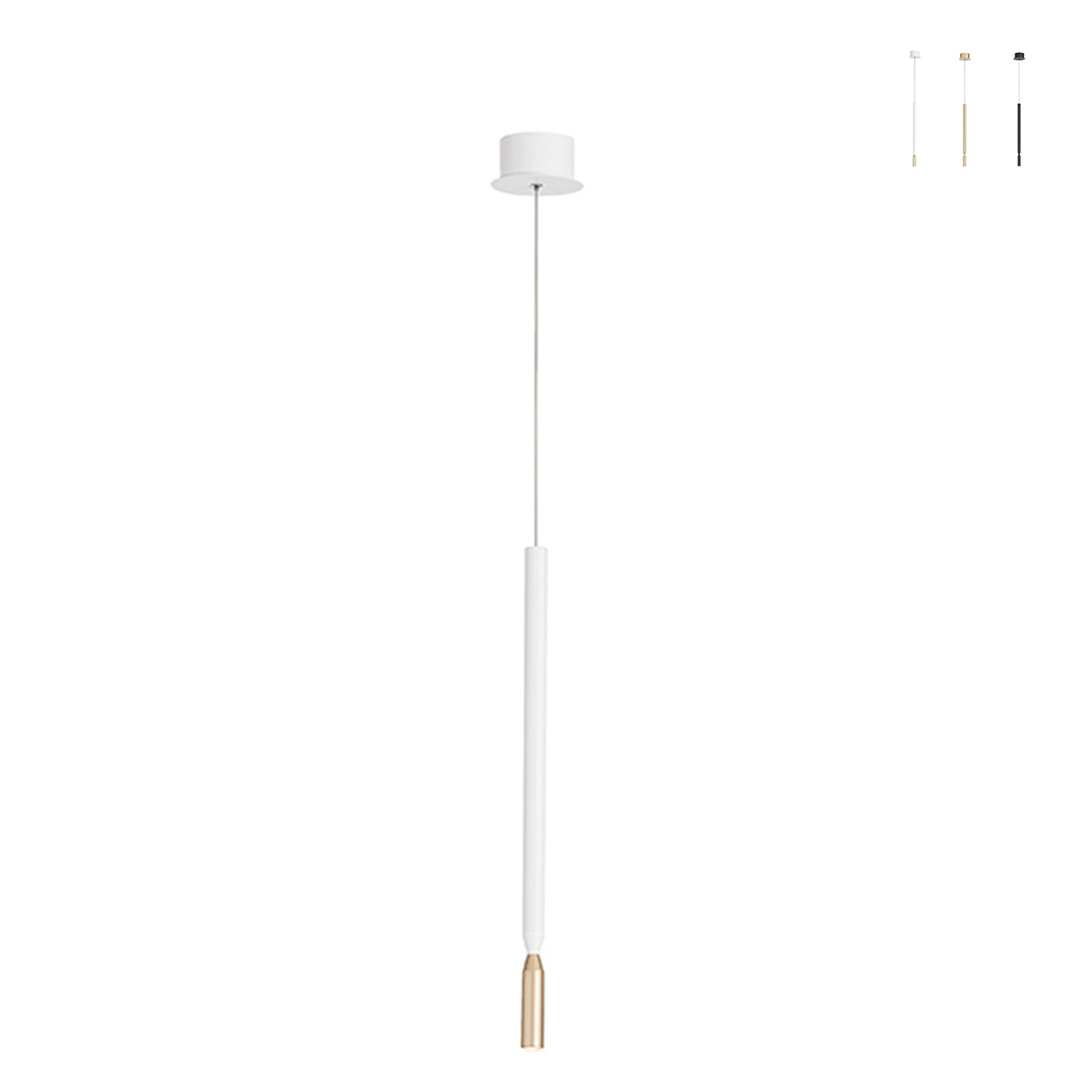 Hängelampe LED aus lackiertem Metall Tubic Aktion Hängelampe LED aus lackiertem Metall Tubic Aktion