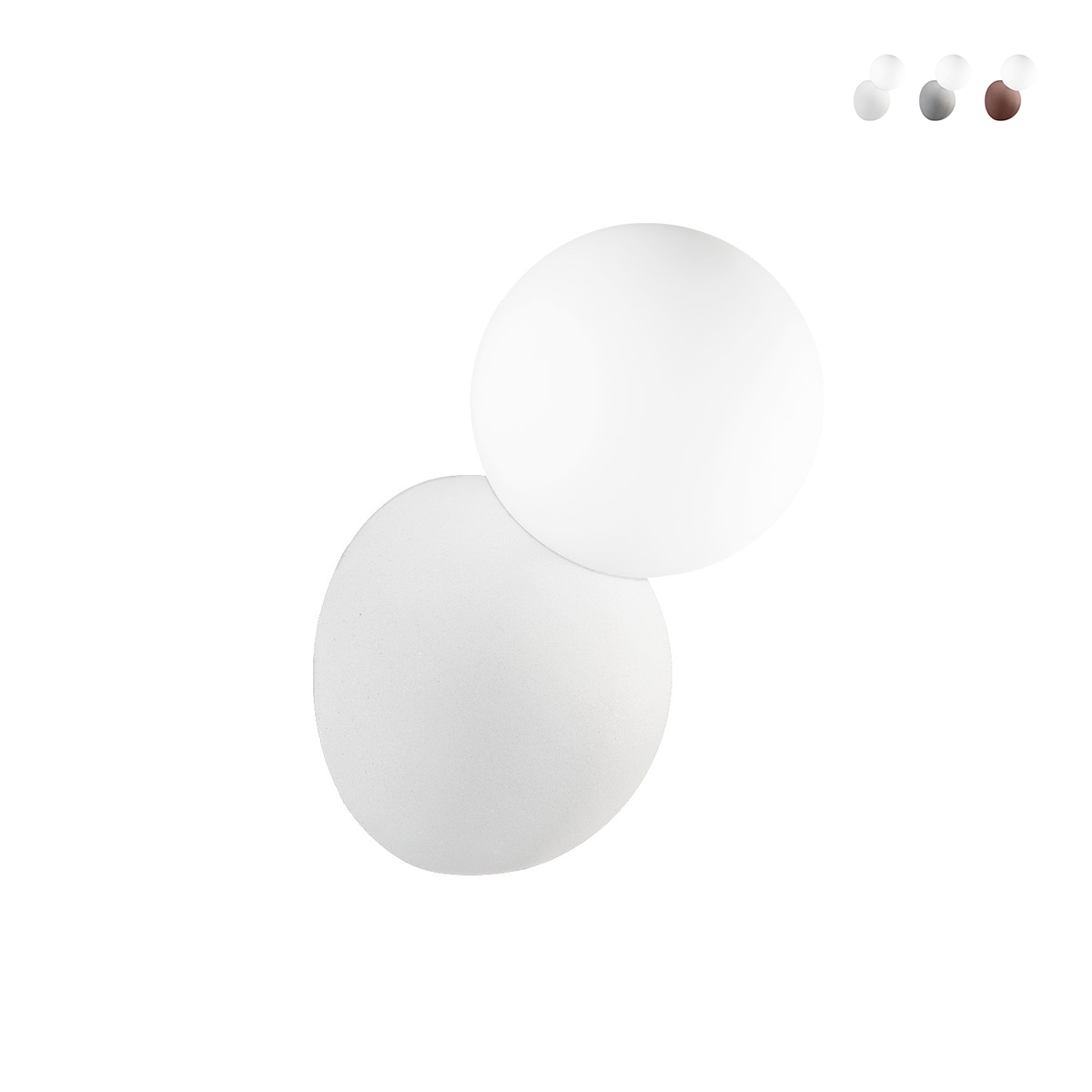 Wandlampe aus Beton und Glaskugel H20cm Rock Angebot Wandlampe aus Beton und Glaskugel H20cm Rock Angebot