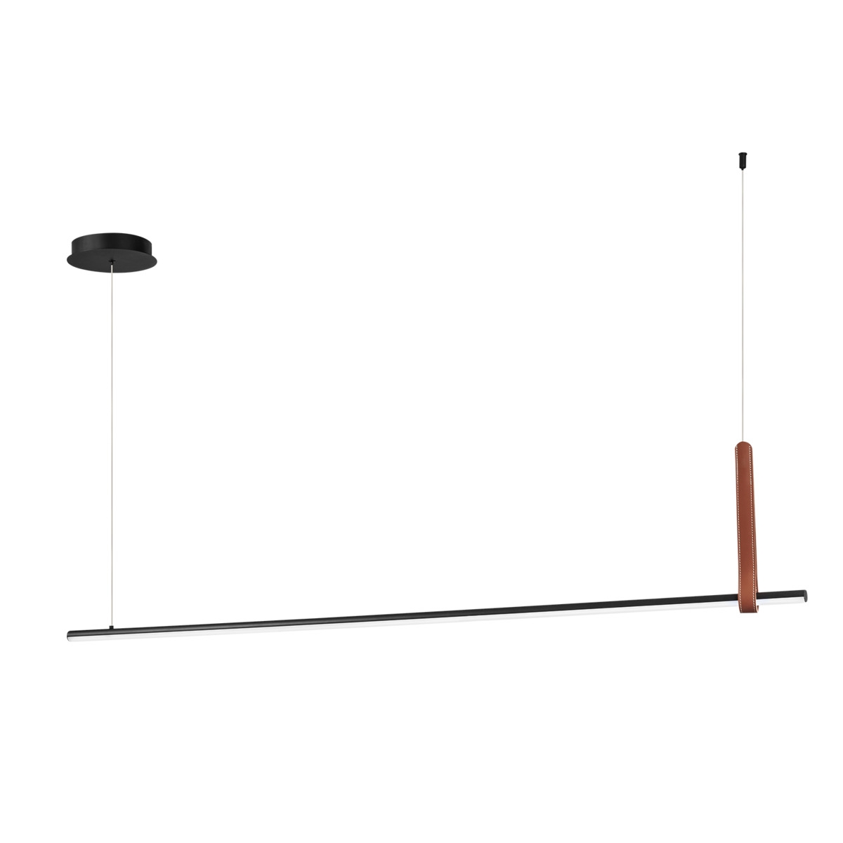 Lampada a sospensione a LED 150cm in metallo nero Regoli L Promozione Lampada a sospensione a LED 150cm in metallo nero Regoli L Promozione