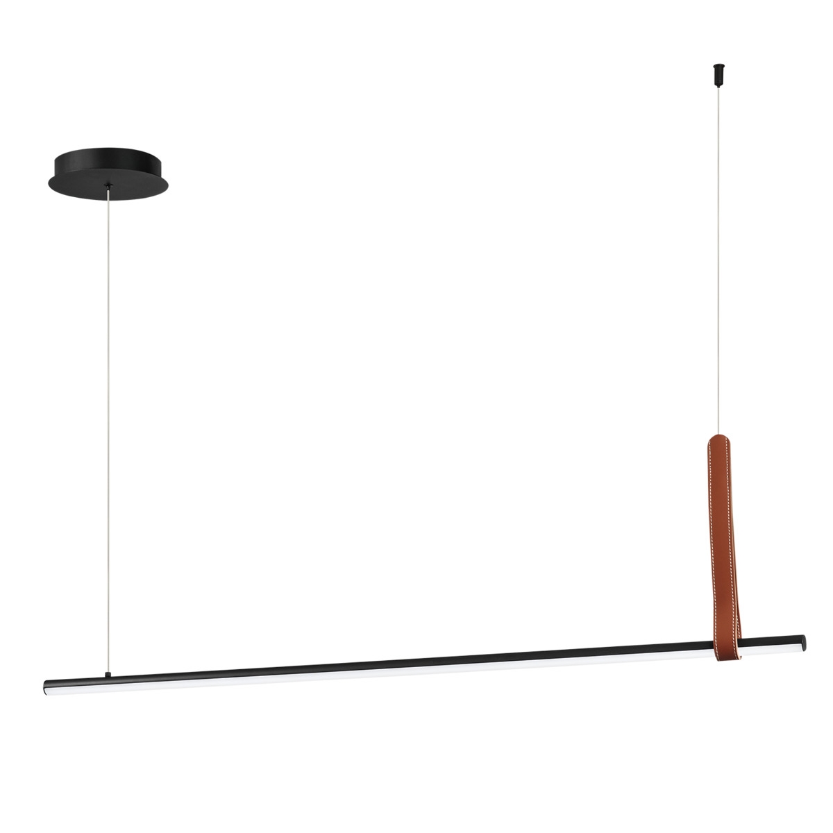 Lampada a sospensione a LED 120cm in metallo nero Regoli S Promozione Lampada a sospensione a LED 120cm in metallo nero Regoli S Promozione