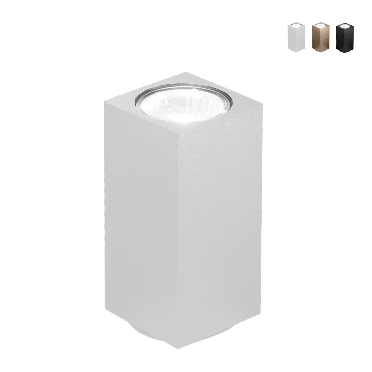 Deckenleuchte rechteckig aus Aluminium H12cm Aloa Angebot Deckenleuchte rechteckig aus Aluminium H12cm Aloa Angebot