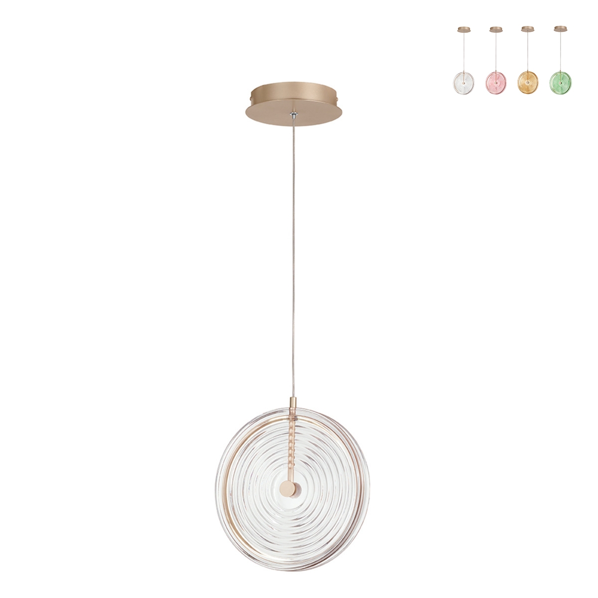 Lampada a sospensione a LED Ø30cm con vetro decorato Jokey S Offerta Lampada a sospensione a LED Ø30cm con vetro decorato Jokey S Offerta