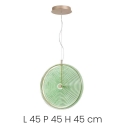 Hängelampe LED Ø45cm aus Glas und Metall Jokey L Kauf