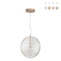 Suspension LED Ø45cm en verre et métal Jokey L Offre