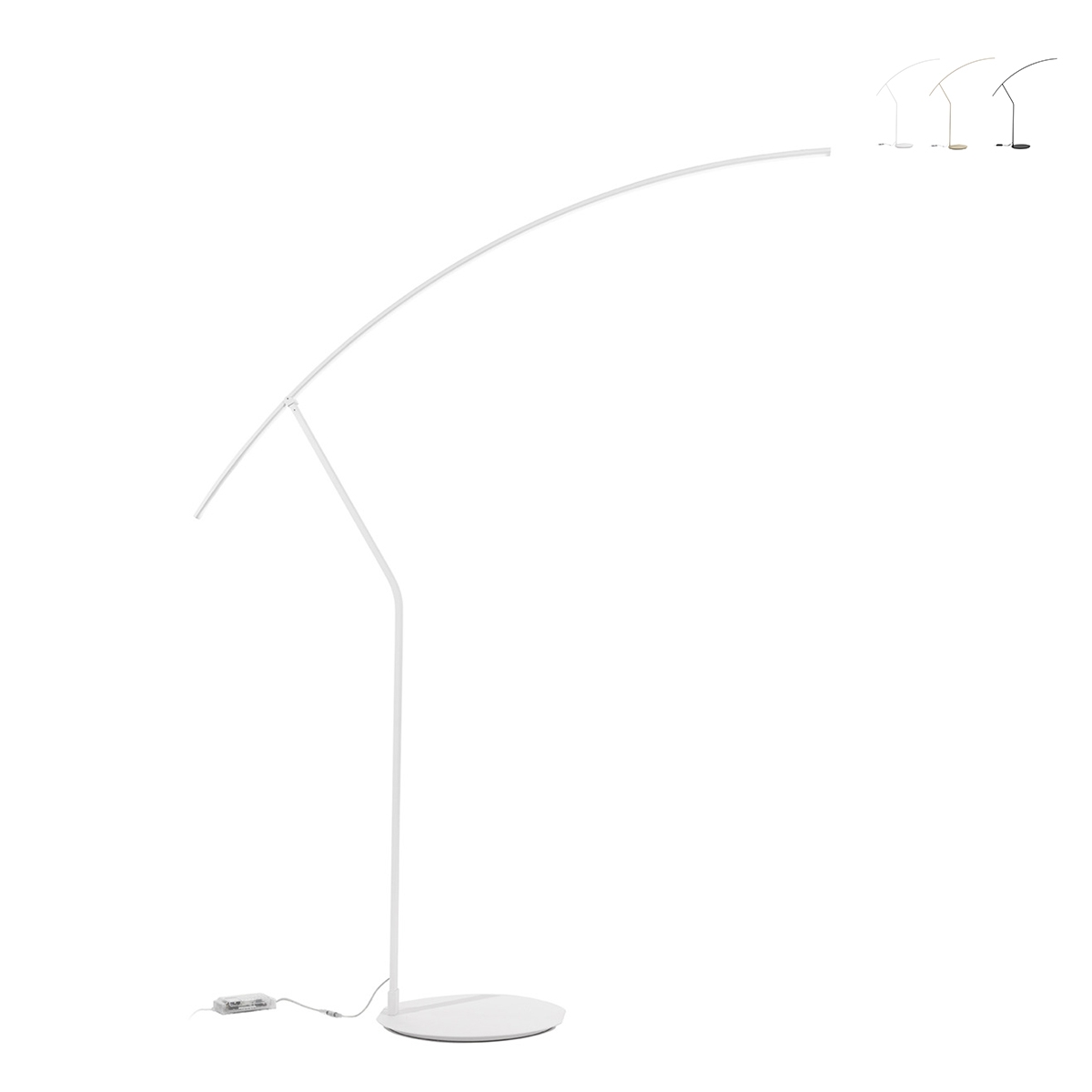 Lampada da terra con LED dimmerabile H202cm in metallo Folaga Saldi Lampada da terra con LED dimmerabile H202cm in metallo Folaga Saldi
