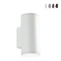 Applique da esterno in alluminio doppia luce H19cm Nevada Offerta