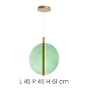Suspension en verre et métal Ø45cm Juis L Caractéristiques