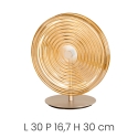 Lampada da tavolo design con vetro decorato Jokey LT Stock