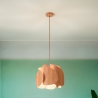 Lampadario da soffitto in legno design moderno Pevero-S Vendita