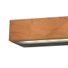 Lampada LED da parete esterno applique in legno teak e vetro Hazel Offerta