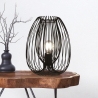 Lampada da tavolo moderna con gabbia in metallo Camp-T Sconti