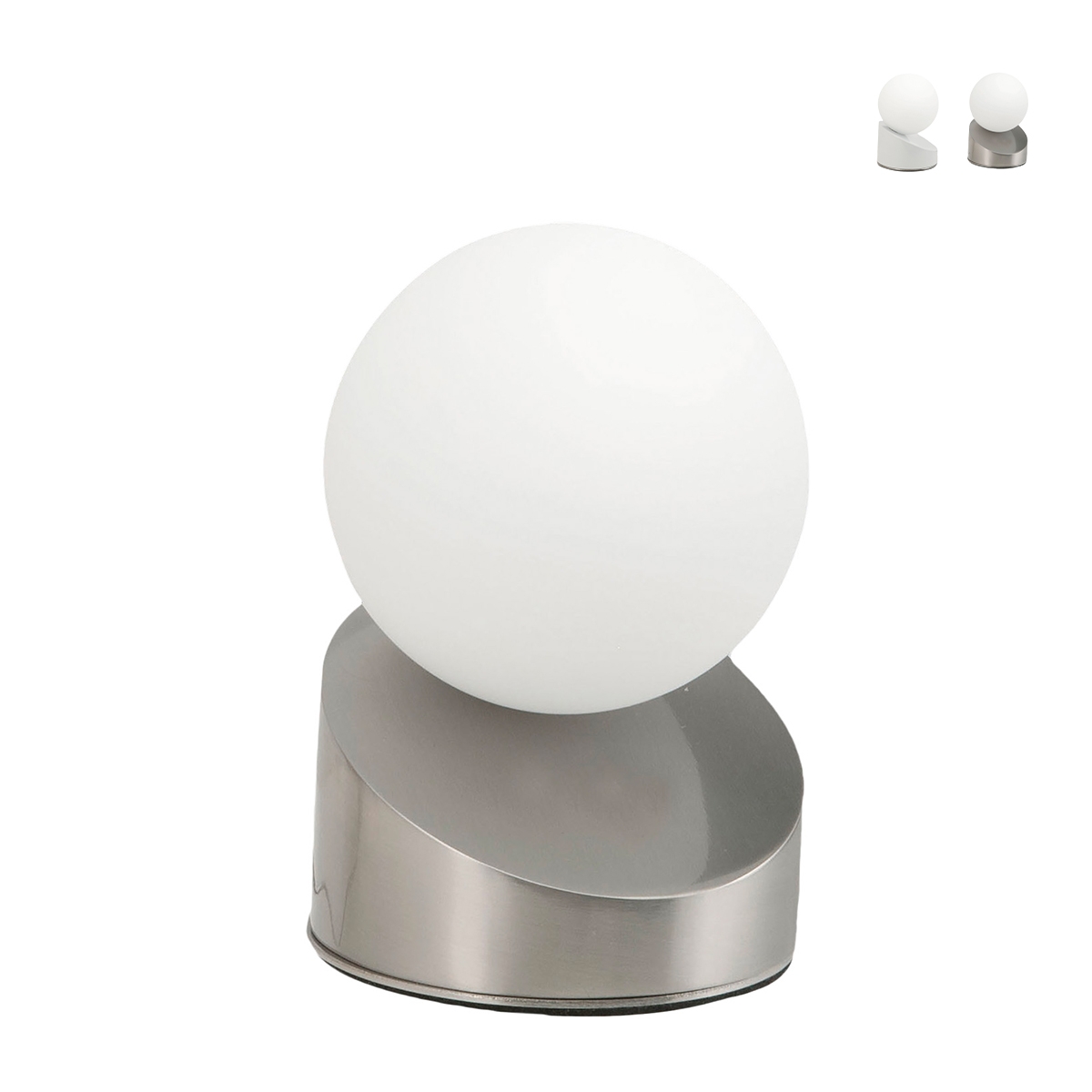 Lampada LED moderna da tavolo comodino a sfera in vetro soffiato Gravity Promozione Lampada LED moderna da tavolo comodino a sfera in vetro soffiato Gravity Promozione