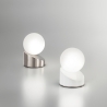 Lampada LED moderna da tavolo comodino a sfera in vetro soffiato Gravity Stock