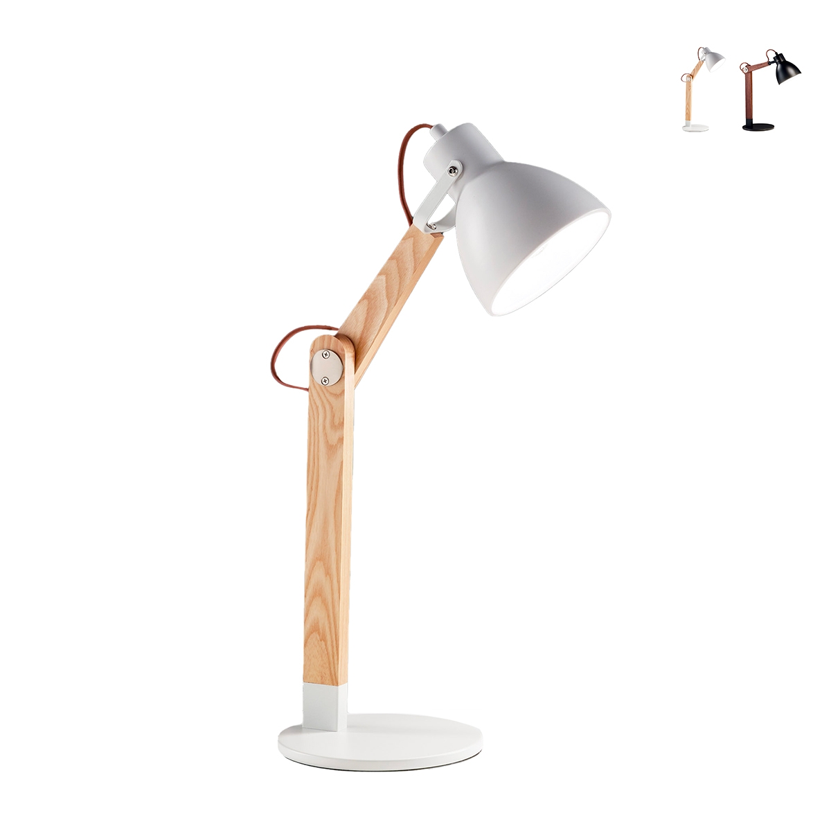 Lampada da tavolo scrivania moderna in legno design nordico Sveva-T Promozione Lampada da tavolo scrivania moderna in legno design nordico Sveva-T Promozione
