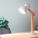 Lampada da tavolo scrivania moderna in legno design nordico Sveva-T Offerta