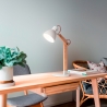Lampada da tavolo scrivania moderna in legno design nordico Sveva-T Vendita