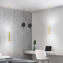 Lampadario moderno a LED in metallo con diffusore tubolare Prado-D Vendita