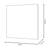 Quadro astratto su tela 100x100cm dipinto moderno multicolore Prynk Sconti