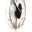 Horloge murale moderne 42x67cm en métal doré avec pendule Bynok Offre
