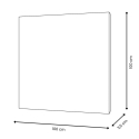 Quadro astratto 100x100cm stampa su tela decorazioni in rilievo Kanea Saldi